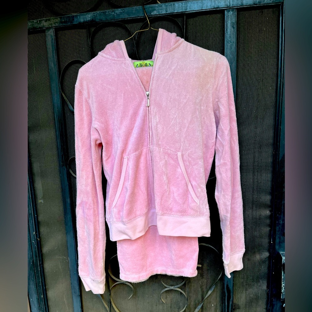 Vintage Juicy Couture Pink Terry Tracksuit L